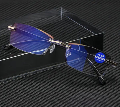 Anti-blue Progressive Far And Near Dual-Use Reading Glass