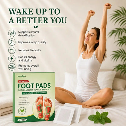 Kinoki Detox Foot Pads - Ginger & Salt Adhesive Patches for Foot Care, Body Cleansing, Pain Relief